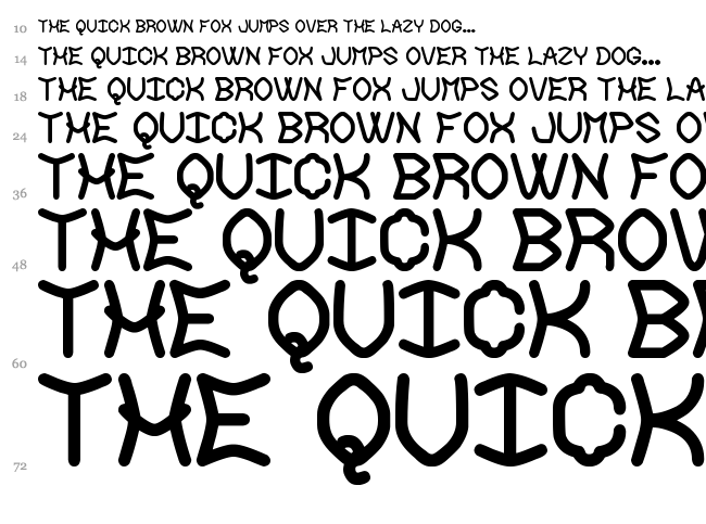 The Neckbreaker St font waterfall